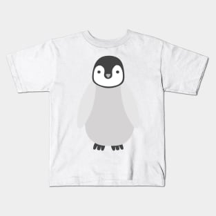 Penguin Chick (white background) Kids T-Shirt